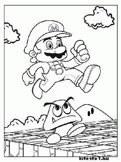 Mario kifestő 13 nyomtatható