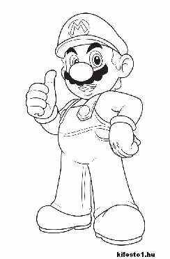 Mario kifestő 8 nyomtatható